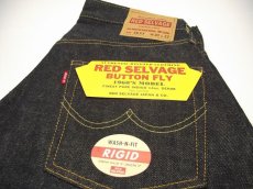 画像3: RED SELVAGE（レッドセルビッチ）日本製　大人気のリッジドデニム　激レアデッド　 14oz インディゴ　REGID　1960's「通称66モデル」　W30・L33（ウエスト:78cm　股下：90cm）　 (3)
