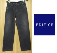 画像1: 新品　EDIFICE(エディフィス）ライトオンス・ブラックジーンズ（サイズ：42・ウエスト:70cm） (1)