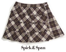 画像2: フェミニンな雰囲気が◎　Spick&Span（スピック&スパン）ティアード ひざ丈プリーツスカート（サイズ：36・ウエスト：73cm）【USED】【レディース】 ベージュ 茶 ブラウン (2)