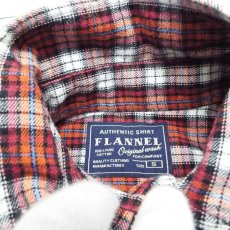 画像5: 【旧タグ】UNIQLO ユニクロ Flannel　長袖ネルシャツ Sサイズ（肩幅：44cm）レッド【湘南倉庫】メンズ古着　ユニセックス (5)