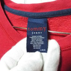 画像7: 【Tommy Girl（jeans）】トミーガール（ジーンズ）　ロゴ入り　長袖　トレーナー（スウェット）｜レッド系｜US（レディース）サイズ：L｜ユニセックス｜USED｜US古着 (7)