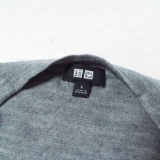 画像5: お値段以上の着心地◎【UNIQLO】ユニクロ　ハイゲージ　ウール100％　長袖　カーディガン（ニット）｜グレー系｜サイズ：S（肩幅：43cm）｜USED|メンズ｜ユニセックス｜古着 (5)