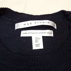画像5: 【海外レディース古着】MAX STUDIO　マックススタジオ　Ａライン　長袖ニット　セーター　ウール100%｜USサイズ：Ｌ｜USED｜パンツスタイルにオススメ (5)
