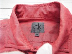 画像8: 【CKの素敵なカジュアルシャツ】カルバンクライン（Calvin Klein）ワイドスプレッド　長袖シャツ｜レッド系｜サイズ：M｜USED｜メンズ・ユニセックス｜オンワード樫山 (8)