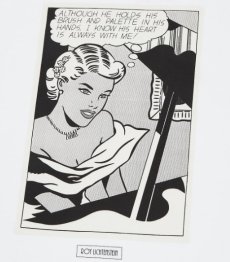 画像3: 【60年代のポップアートTシャツ】ロイ・リキテンスタイン（Roy Lichtenstein）UT グラフィックTシャツ（半袖・オーバーサイズフィット）｜作品：Girl at Piano（1963年）｜サイズ（レディース）：3XL｜ユニセックス (3)