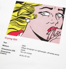 画像3: 【60年代のポップアートTシャツ】ロイ・リキテンスタイン（Roy Lichtenstein）UT グラフィックTシャツ（半袖・オーバーサイズフィット）｜作品：Crying Girl（1963年）｜サイズ：M｜ユニセックス (3)