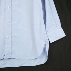 画像4: 日本製のコットン100シャツ UNITED ARROWS ユナイテッドアローズ ブロード ワイドカラー 長袖シャツ ライトブルー｜サイズ：40　メンズ古着 (4)
