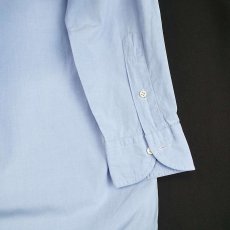画像6: 日本製のコットン100シャツ UNITED ARROWS ユナイテッドアローズ ブロード ワイドカラー 長袖シャツ ライトブルー｜サイズ：40　メンズ古着 (6)