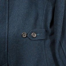 画像6: 【可愛いフードデザインの素敵コート】HAMNETT (ハムネット) フード ダブル 8ボタン メルトン素材　コート　ネイビーブルー紺青 Mサイズ【湘南倉庫】メンズ・ユニセックス古着 15000712 (6)