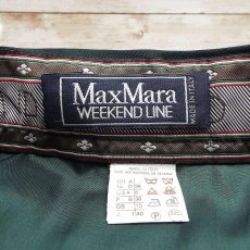 画像7: 【ヨーロッパ古着】イタリア製 MaxMara マックスマーラ WEEKEND LINE　膝下丈 タイト スカート サイズ：40（ウエスト：68cm）ウールナイロン混 グリーン 無地【湘南倉庫】レデース古着　 (7)