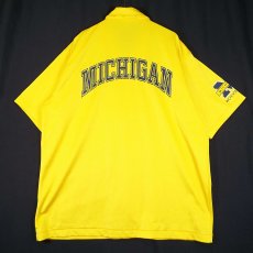 画像6: 【1990年代物のゲームシャツ】日本製 FINAL FOUR 1939 NCAA（DESCENTE）MICHIGAN WOLVRINES ミシガン大学 スナップボタン 半袖シャツ XO イエロー【湘南倉庫】メンズ古着 12390380 (6)