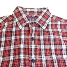 画像2: 【旧タグ】UNIQLO ユニクロ Flannel　長袖ネルシャツ Sサイズ（肩幅：44cm）レッド【湘南倉庫】メンズ古着　ユニセックス (2)