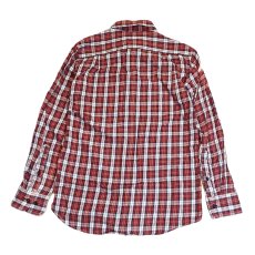 画像4: 【旧タグ】UNIQLO ユニクロ Flannel　長袖ネルシャツ Sサイズ（肩幅：44cm）レッド【湘南倉庫】メンズ古着　ユニセックス (4)