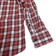 画像3: 【旧タグ】UNIQLO ユニクロ Flannel　長袖ネルシャツ Sサイズ（肩幅：44cm）レッド【湘南倉庫】メンズ古着　ユニセックス (3)