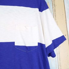 画像3: 【基本のボーダー】J.CREW（ジェイクルー）半袖Tシャツ ホワイト・ブルー系 Mサイズ【湘南倉庫】メンズ古着 ユニセックス (3)