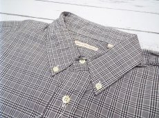 画像3: 創業1830年【新品/メンズ】アメリカ製　New England Shirt Company（ニューイングランドシャツカンパニー）ボタンダウンBD　グレー・ブラック・ホワイトギンガムチェック柄　長袖シャツ｜サイズ：M（M〜L相当・肩幅：47cm） (3)
