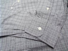 画像5: 創業1830年【新品/メンズ】アメリカ製　New England Shirt Company（ニューイングランドシャツカンパニー）ボタンダウンBD　グレー・ブラック・ホワイトギンガムチェック柄　長袖シャツ｜サイズ：M（M〜L相当・肩幅：47cm） (5)