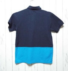 画像4: 【切り替えデザインが◎】Design Tshirts Store graniph（グラニフ）　3B　半袖　ポロシャツ｜ネイビー×ブルー系｜サイズ：S｜USED|ユニセックス (4)