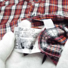 画像7: 【旧タグ】UNIQLO ユニクロ Flannel　長袖ネルシャツ Sサイズ（肩幅：44cm）レッド【湘南倉庫】メンズ古着　ユニセックス (7)