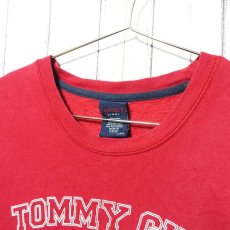 画像4: 【Tommy Girl（jeans）】トミーガール（ジーンズ）　ロゴ入り　長袖　トレーナー（スウェット）｜レッド系｜US（レディース）サイズ：L｜ユニセックス｜USED｜US古着 (4)