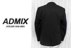 画像2: 【2パンツ＆洗濯OK】未使用 ADMIX アトリエサブ シャドーグレンチェック柄　シングル2Bスーツ｜ブラック系｜サイズ：AB4（ウエスト：86cm）【湘南倉庫】ビジネススーツ　メンズファッション (2)