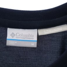 画像6: 【スポーツ女子におすすめ】Columbia（コロンビア） プリント 半袖 Tシャツ｜ダークネイビー系｜サイズ：M｜USED古着｜ レディース・ユニセックス｜アウトドア｜吸湿速乾機能（OMNI-WICK） (6)