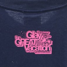画像3: 【アーティスト・ライブTシャツ】Glay 15th anniversary the GREAT Vacation プリント 半袖 Tシャツ｜ダークネイビー系｜サイズ：S｜USED古着｜ユニセックス (3)