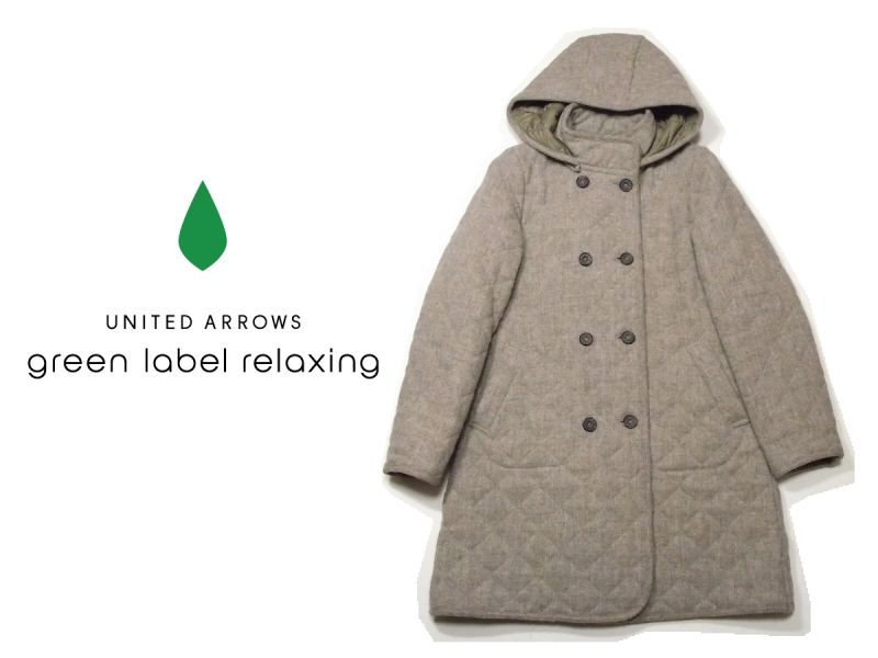 UNITED ARROWS  ウールキルティングコート