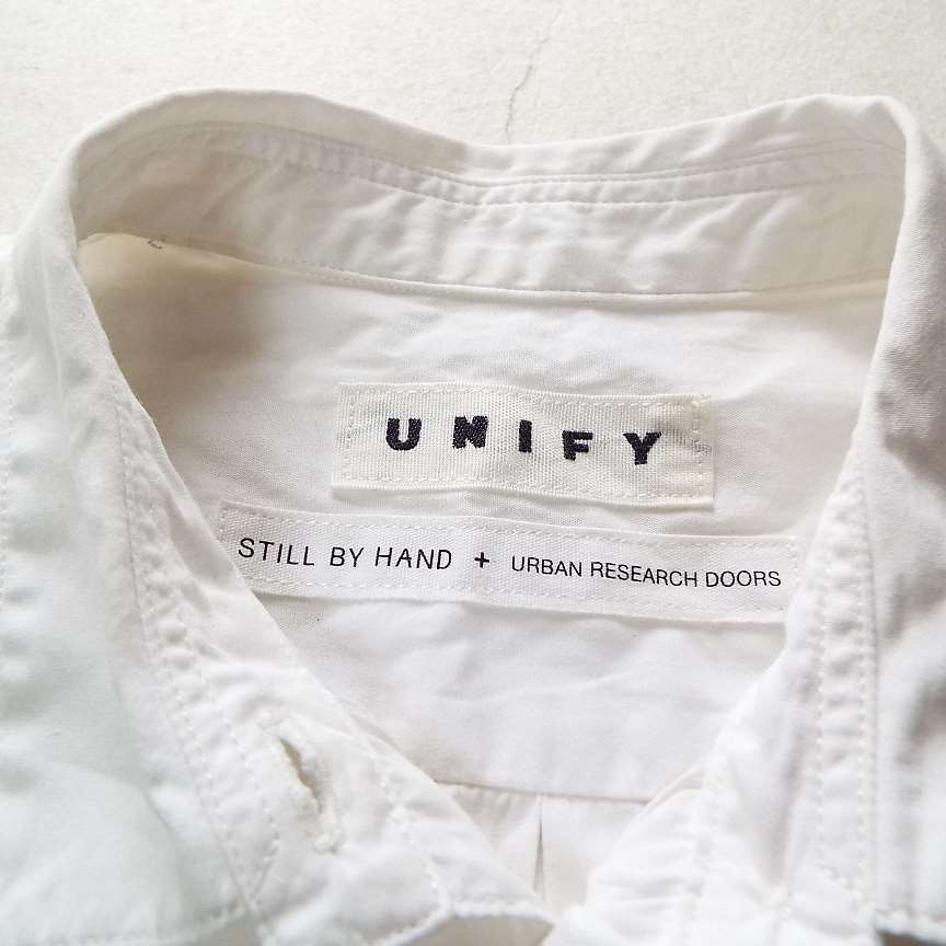 小さい衿がカワイイ Unify ユニフィー Urban Research Doors 長袖シャツ ホワイト サイズ フリー Used レディース 25歳から始める大人のお洒落さんブランド 古着ファッションサイト Over25 渋谷青山銀座横浜湘南