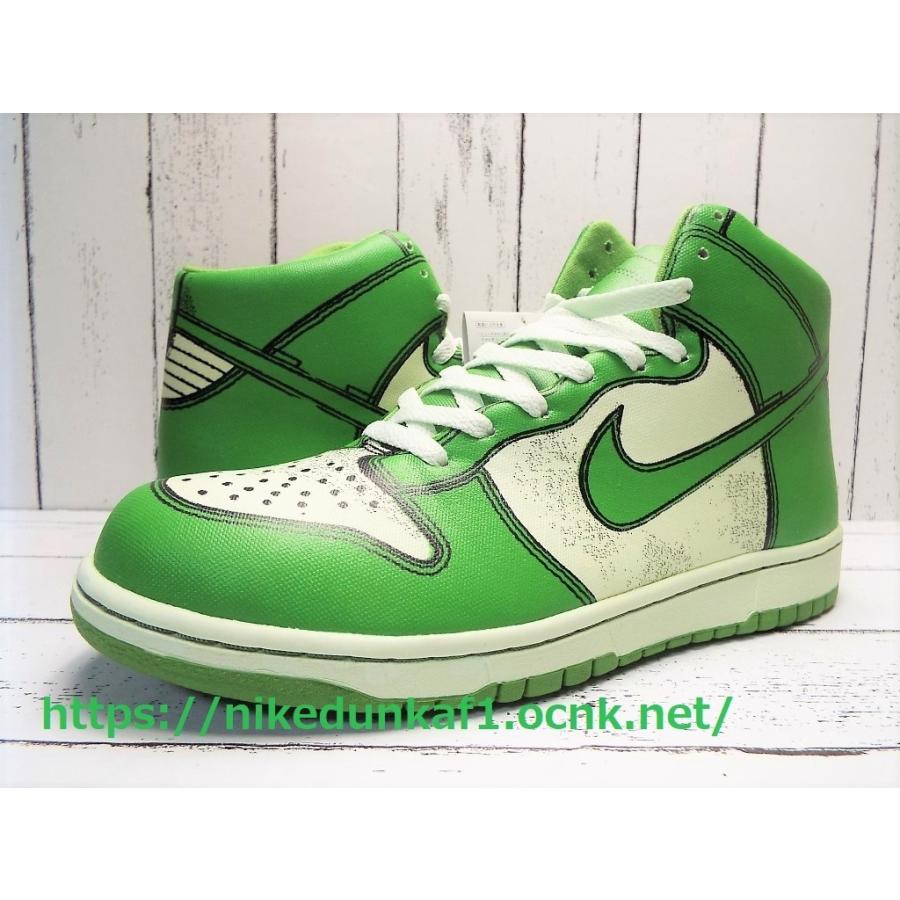 ベアブリック別注】新品未使用｜2007年製 NIKE DUNK HIGH 1 PIECE PREMIUM BABEKUB  CITY（グリーン）モデル｜サイズ:US9(27cm）｜318998-031 - 古着屋OVER25直営店｜お陰様で16周年｜湘南・仙台